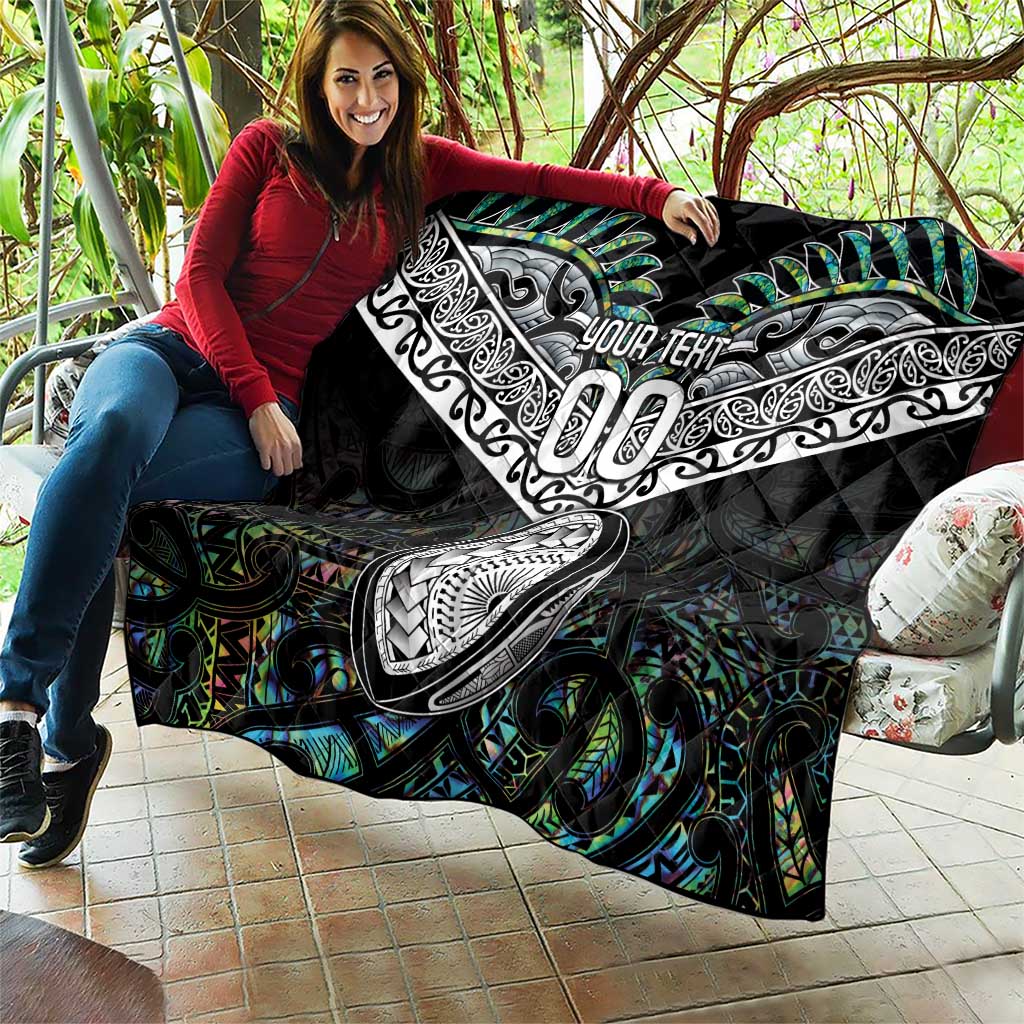 Custom New Zealand Quilt Maori Rugby Tattoo Papua Shell - Vibe Hoodie Shop