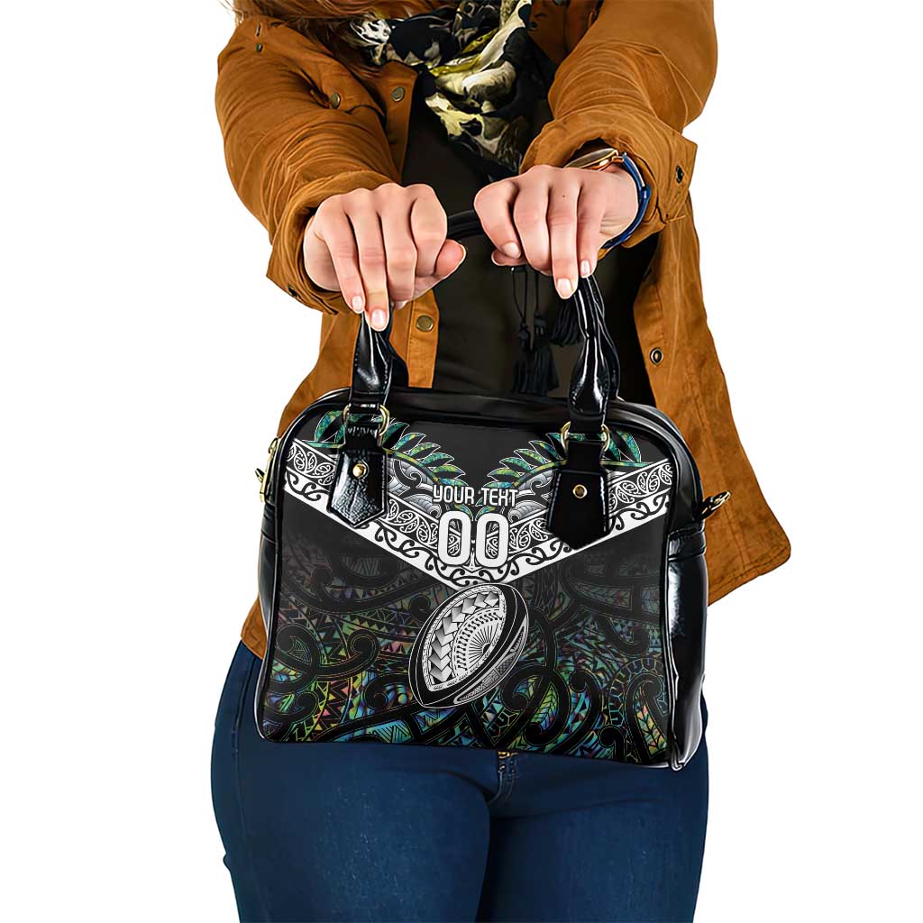 Custom New Zealand Shoulder Handbag Maori Rugby Tattoo Papua Shell - Vibe Hoodie Shop