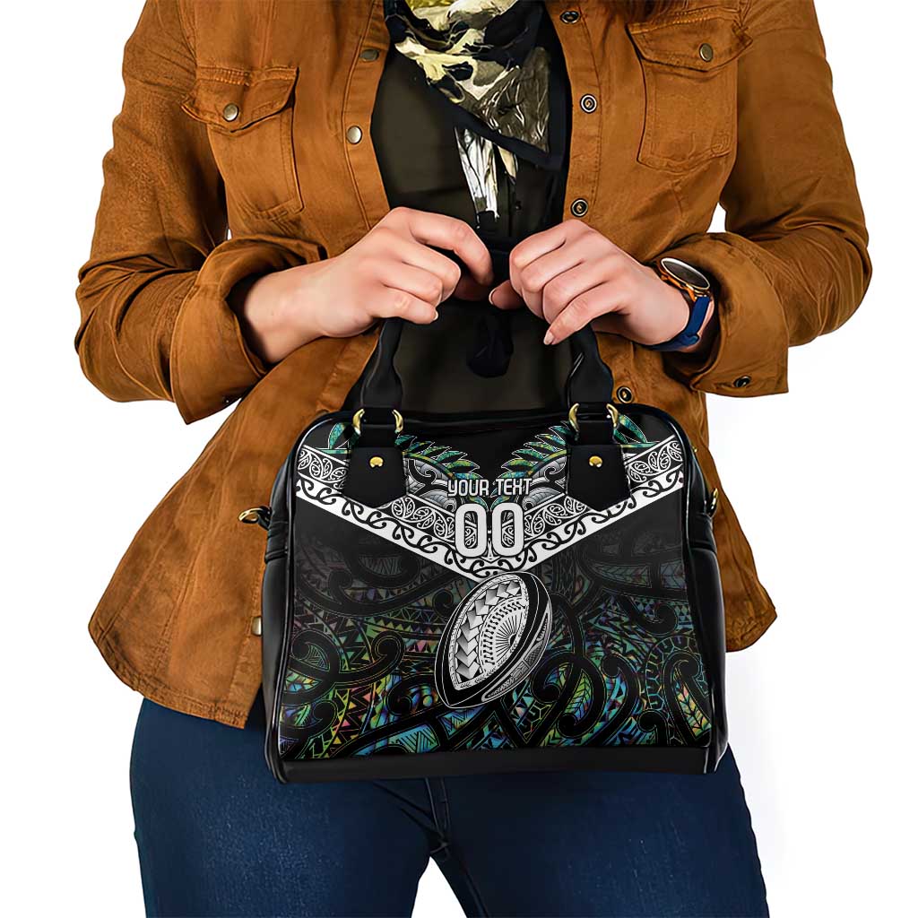 Custom New Zealand Shoulder Handbag Maori Rugby Tattoo Papua Shell - Vibe Hoodie Shop