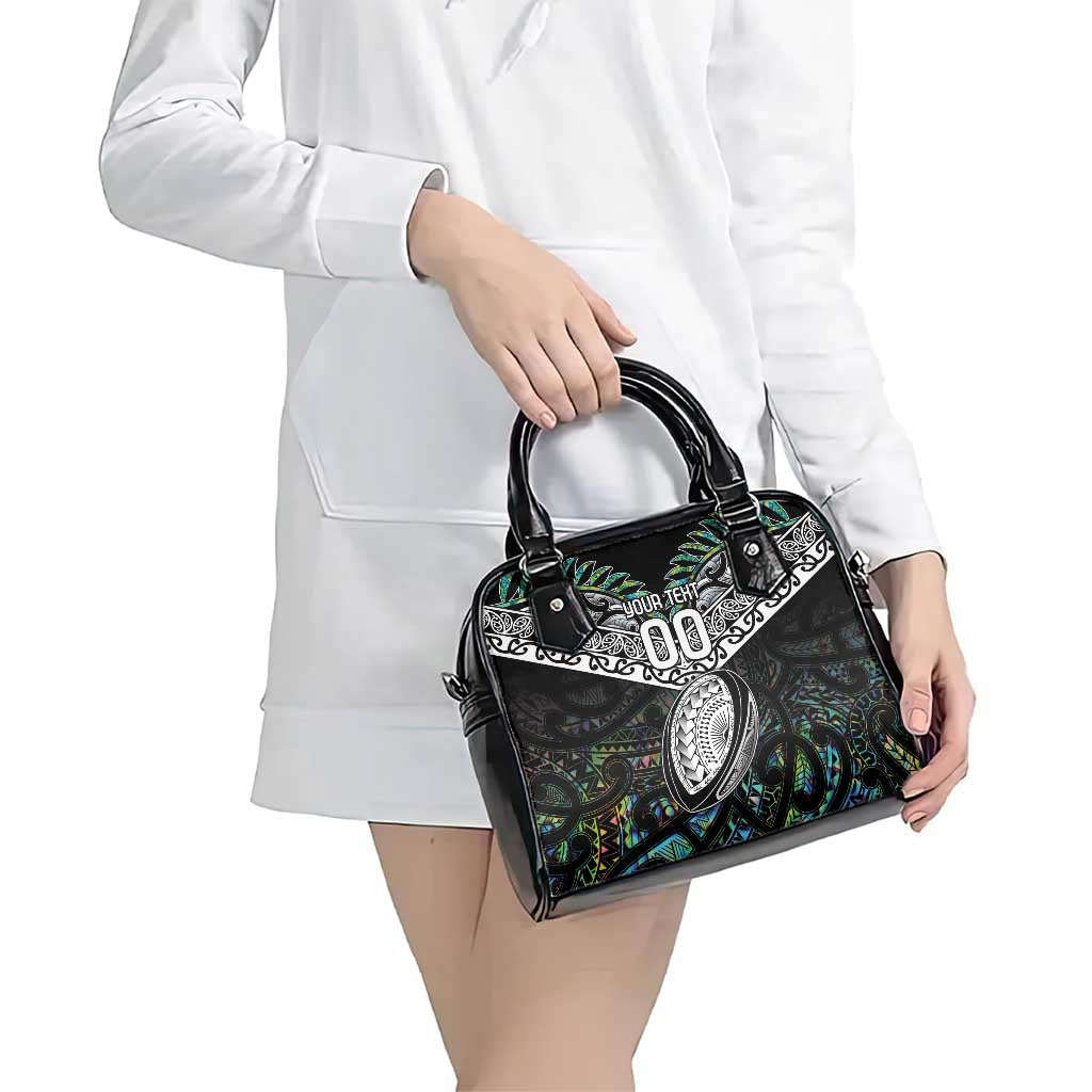 Custom New Zealand Shoulder Handbag Maori Rugby Tattoo Papua Shell - Vibe Hoodie Shop