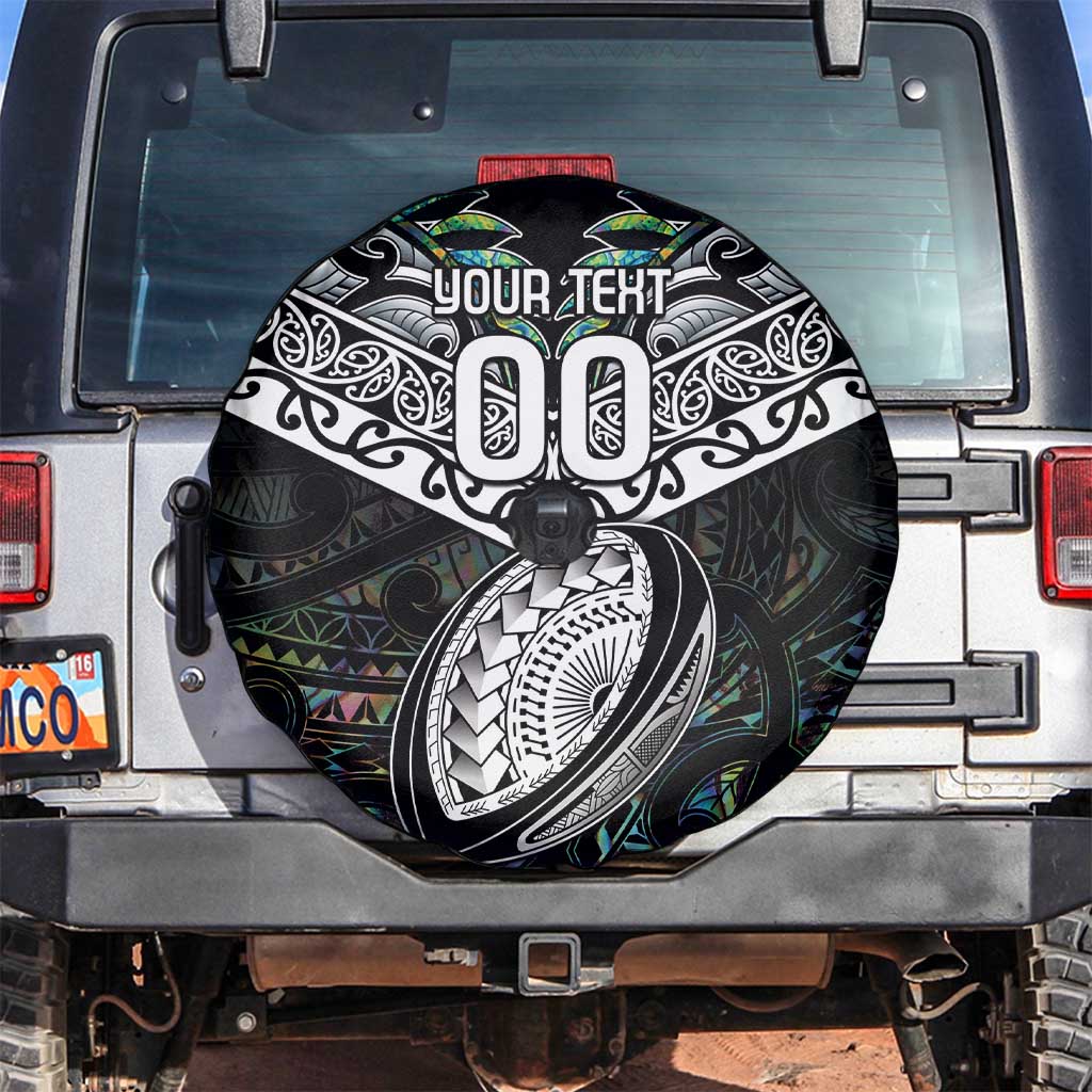 Custom New Zealand Spare Tire Cover Maori Rugby Tattoo Papua Shell - Vibe Hoodie Shop