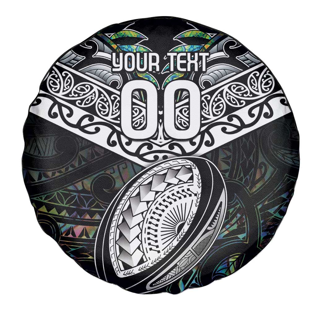 Custom New Zealand Spare Tire Cover Maori Rugby Tattoo Papua Shell - Vibe Hoodie Shop
