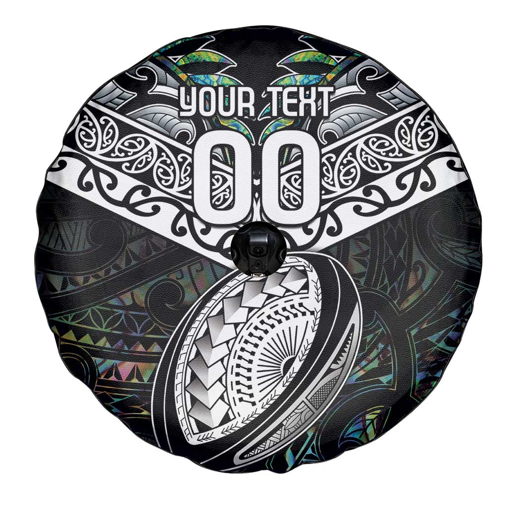 Custom New Zealand Spare Tire Cover Maori Rugby Tattoo Papua Shell - Vibe Hoodie Shop