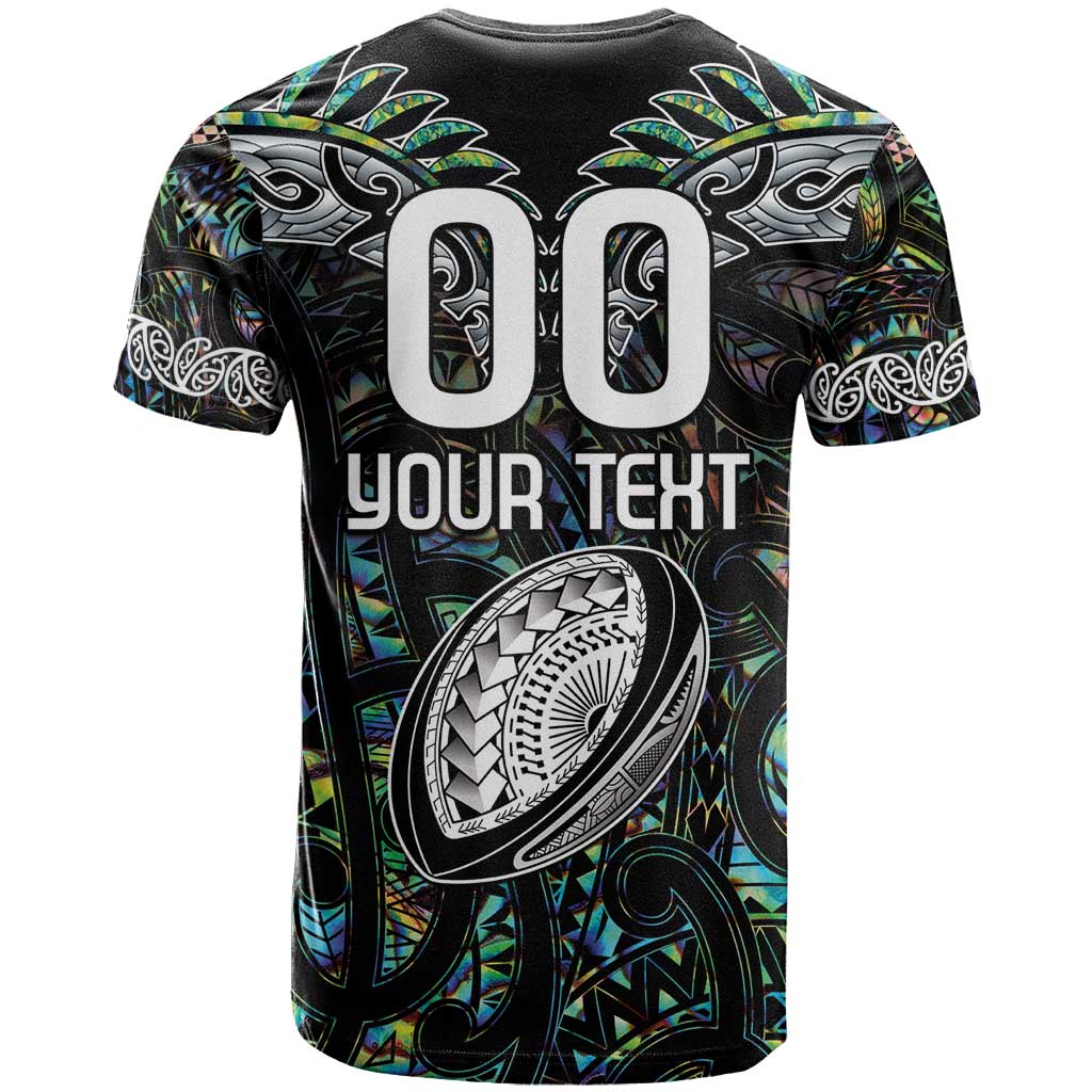 Custom New Zealand T Shirt Maori Rugby Tattoo Papua Shell LT9 - Vibe Hoodie Shop