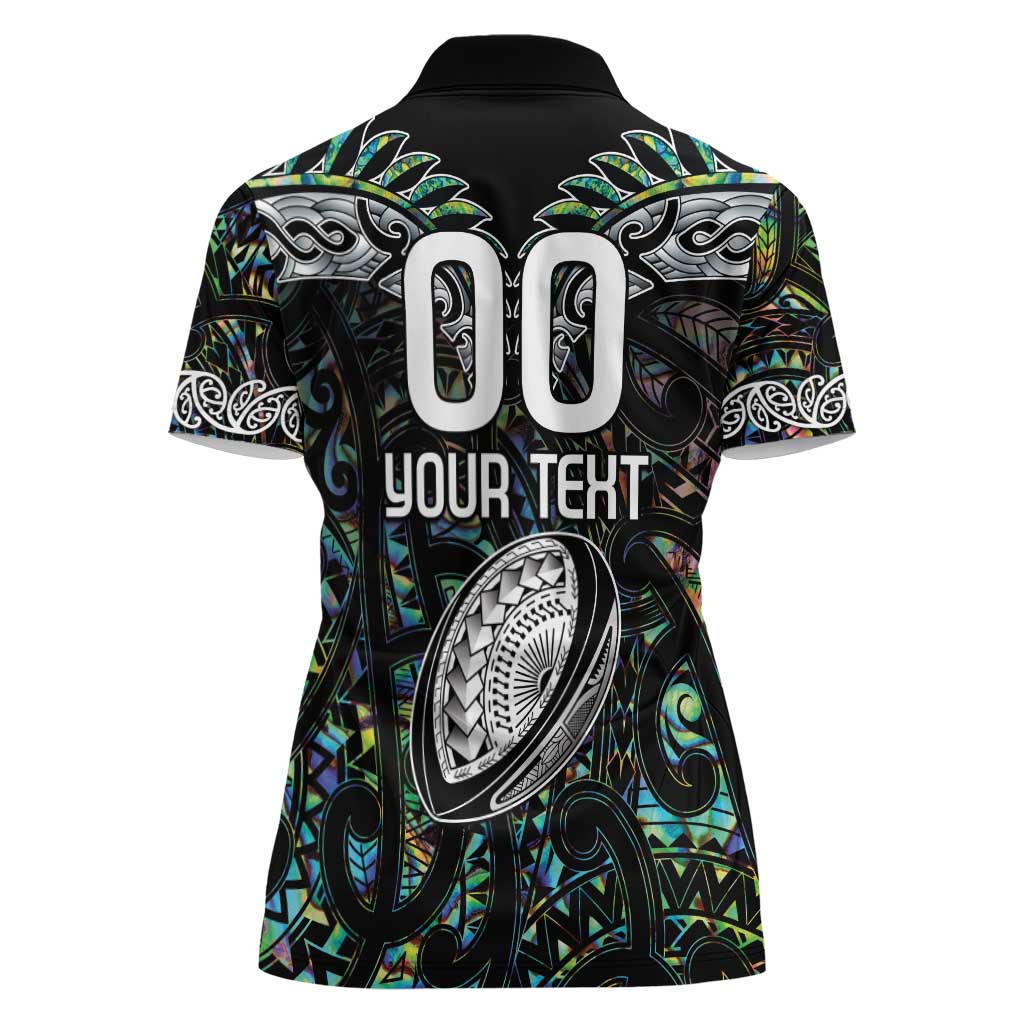 Custom New Zealand Women Polo Shirt Maori Rugby Tattoo Papua Shell - Vibe Hoodie Shop