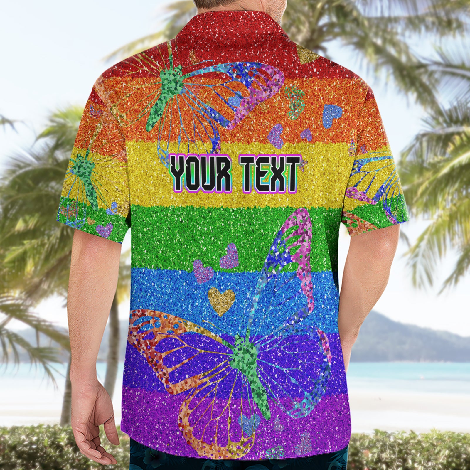 Sydney Mardi Gras Hawaiian Shirt Pride Rainbow Glitter Colorful Style - Vibe Hoodie Shop