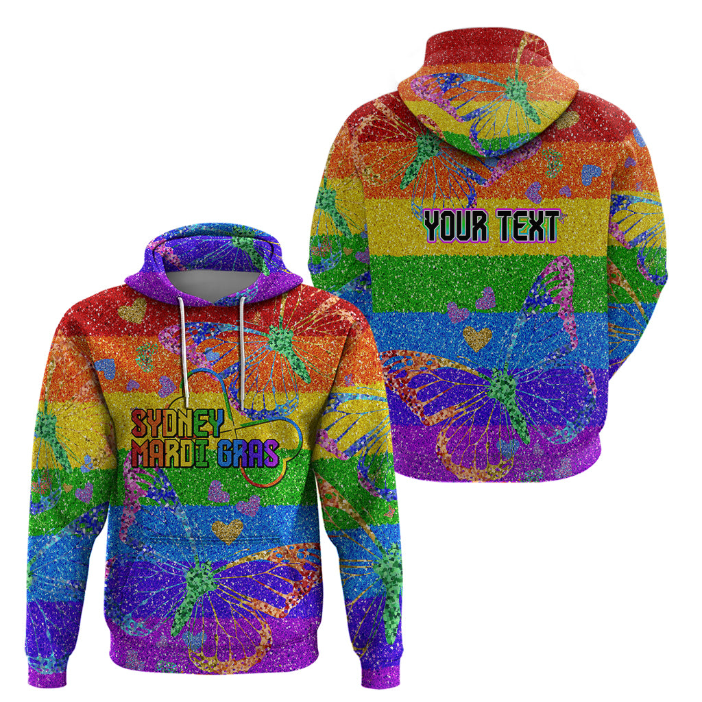 Sydney Mardi Gras Hoodie Pride Rainbow Glitter Colorful Style LT9 - Vibe Hoodie Shop