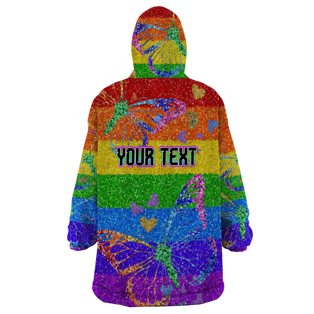 Sydney Mardi Gras Wearable Blanket Hoodie Pride Rainbow Glitter Colorful Style - Vibe Hoodie Shop