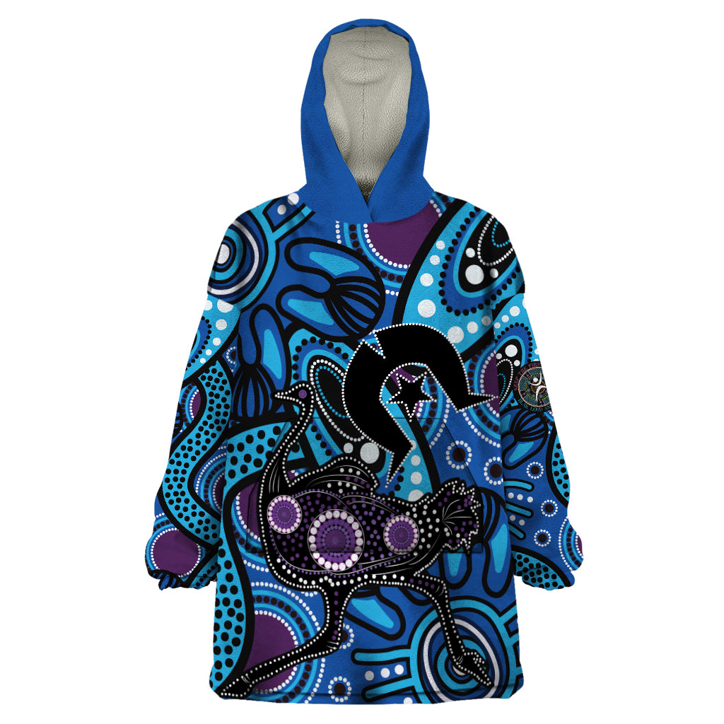 Emu NAIDOC 2024 Wearable Blanket Hoodie Aboriginal Art Style - Vibe Hoodie Shop