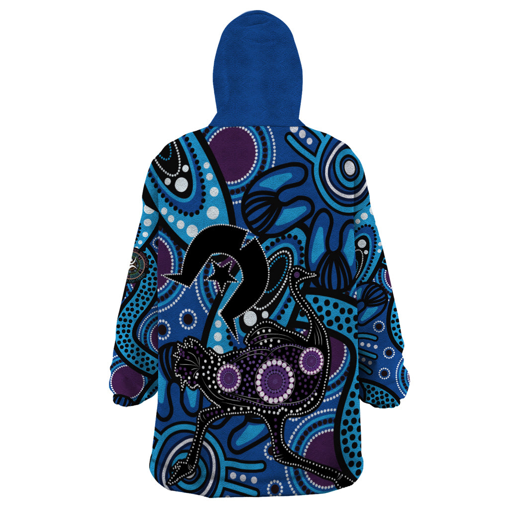 Emu NAIDOC 2024 Wearable Blanket Hoodie Aboriginal Art Style - Vibe Hoodie Shop