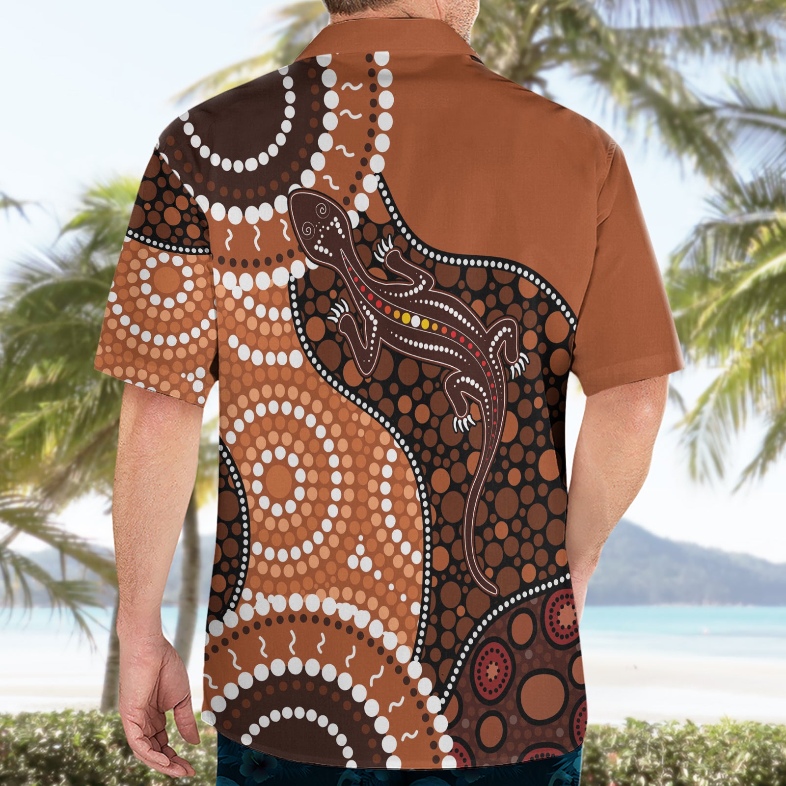 Lizard NAIDOC 2024 Hawaiian Shirt Aboriginal Art Style - Vibe Hoodie Shop