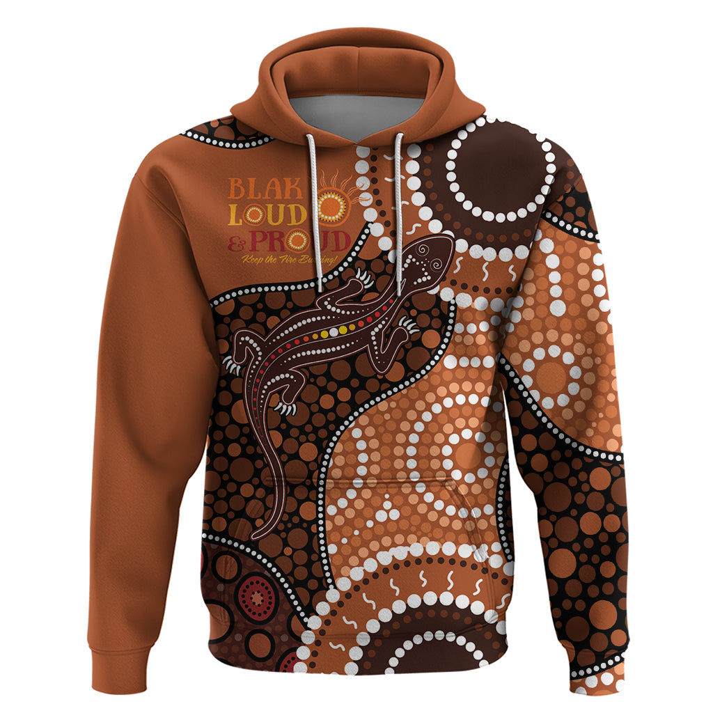 Lizard NAIDOC 2024 Hoodie Aboriginal Art Style LT9 - Vibe Hoodie Shop