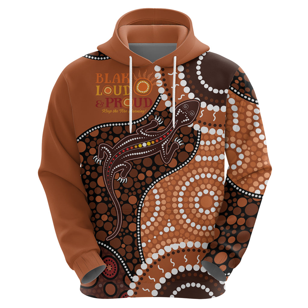 Lizard NAIDOC 2024 Hoodie Aboriginal Art Style LT9 - Vibe Hoodie Shop
