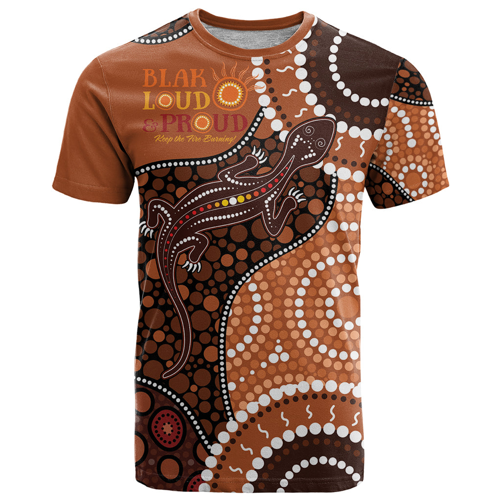 Lizard NAIDOC 2024 T Shirt Aboriginal Art Style LT9 - Vibe Hoodie Shop