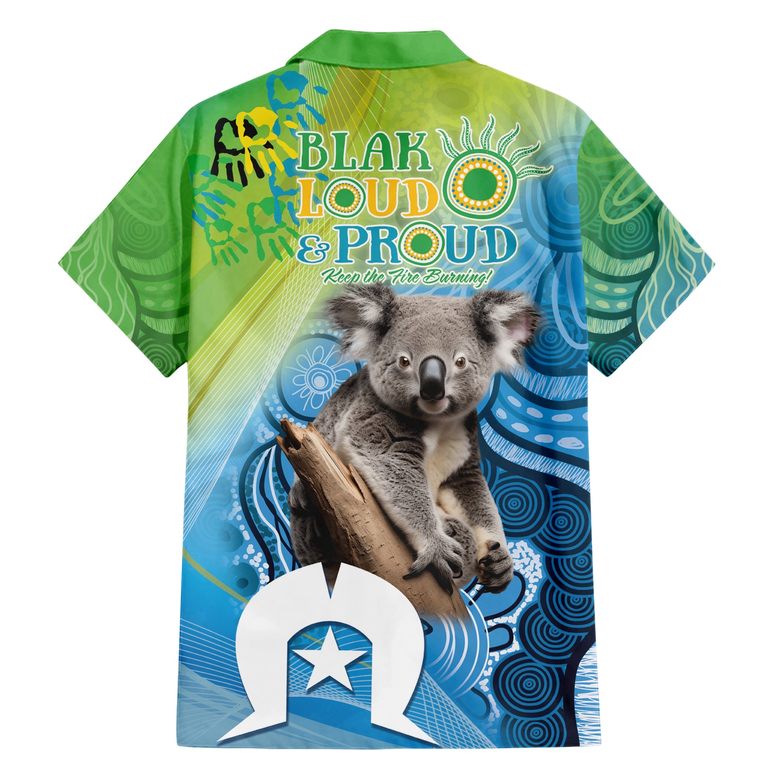 Vivid Minimal Koala NAIDOC 2024 Hawaiian Shirt Aboriginal Art Style - Vibe Hoodie Shop