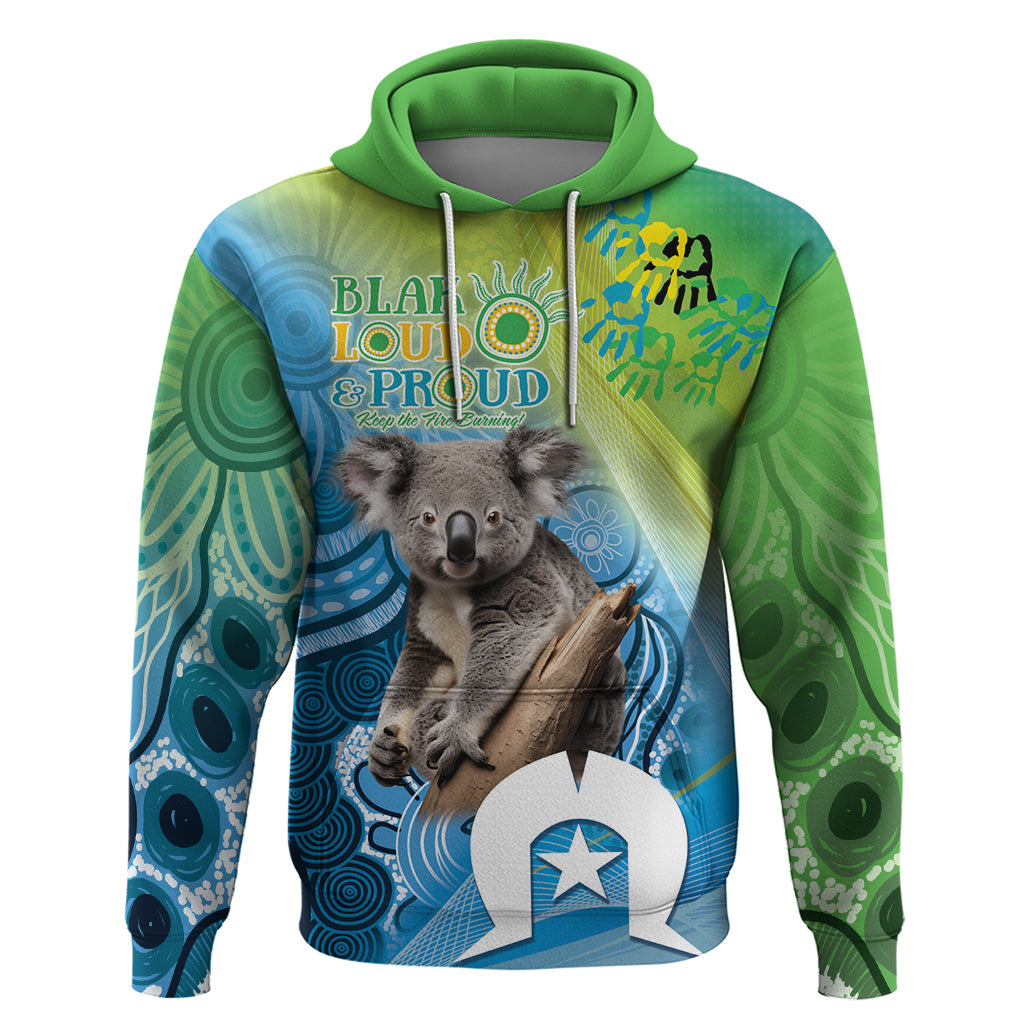 Vivid Minimal Koala NAIDOC 2024 Hoodie Aboriginal Art Style LT9 - Vibe Hoodie Shop
