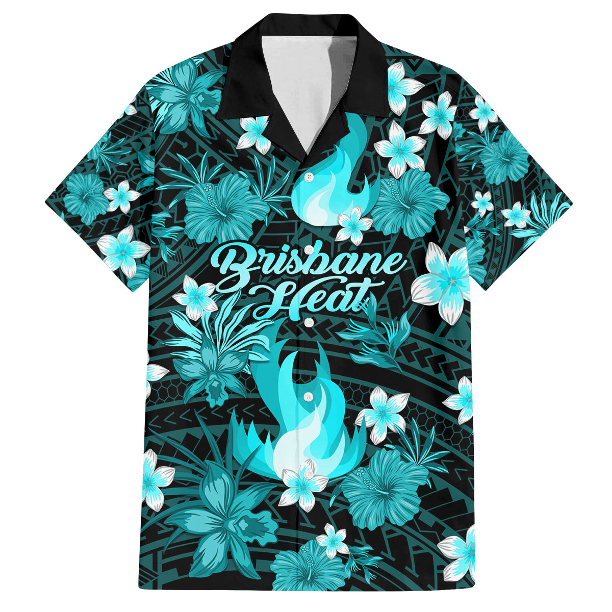 australian-heat-cricket-family-matching-long-sleeve-bodycon-dress-and-hawaiian-shirt-baeuty-pacific-hibiscus-and-polynesian-pattern