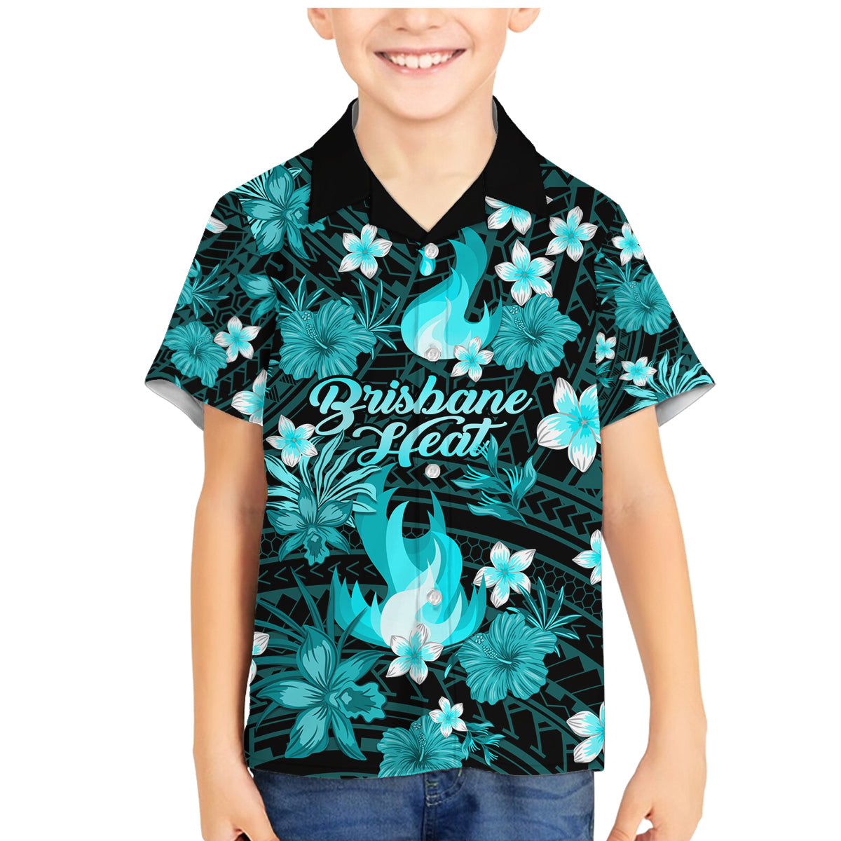 australian-heat-cricket-family-matching-mermaid-dress-and-hawaiian-shirt-baeuty-pacific-hibiscus-and-polynesian-pattern