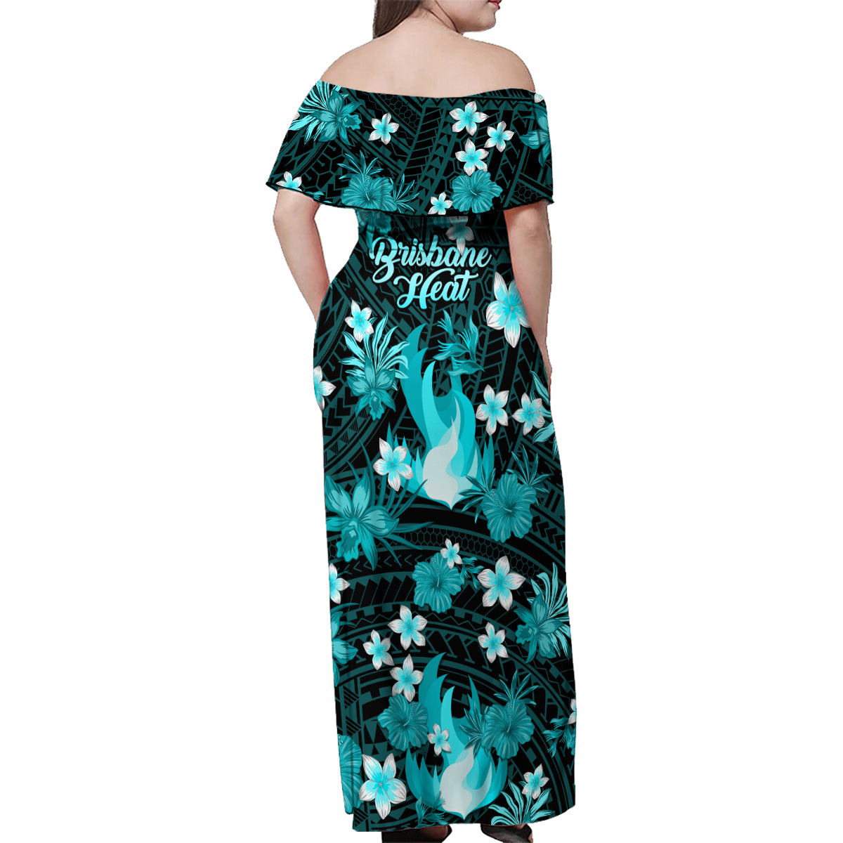 australian-heat-cricket-family-matching-off-shoulder-maxi-dress-and-hawaiian-shirt-baeuty-pacific-hibiscus-and-polynesian-pattern