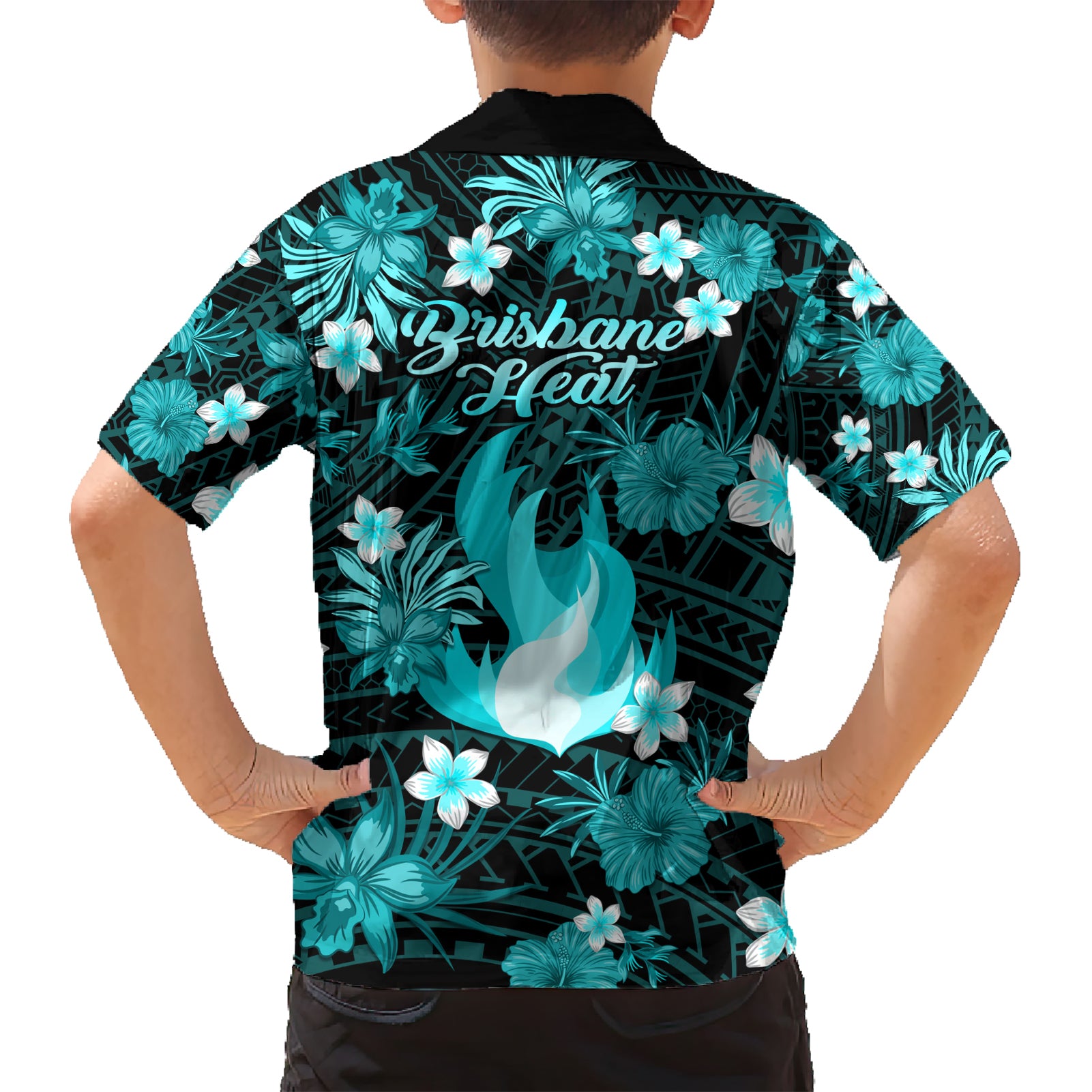 Australian Heat Cricket Hawaiian Shirt Baeuty Pacific Hibiscus and Polynesian Pattern - Vibe Hoodie Shop