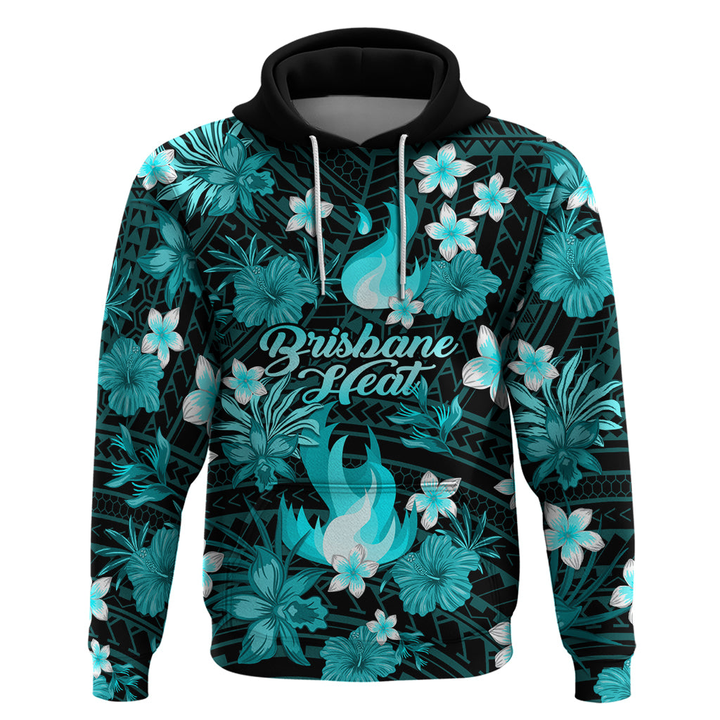 Australian Heat Cricket Hoodie Baeuty Pacific Hibiscus and Polynesian Pattern LT9 - Vibe Hoodie Shop