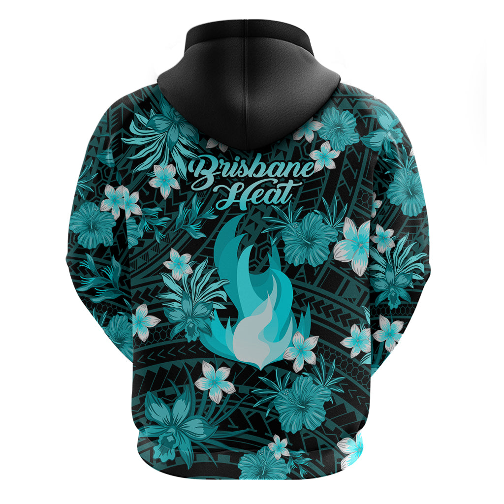 Australian Heat Cricket Hoodie Baeuty Pacific Hibiscus and Polynesian Pattern LT9 - Vibe Hoodie Shop