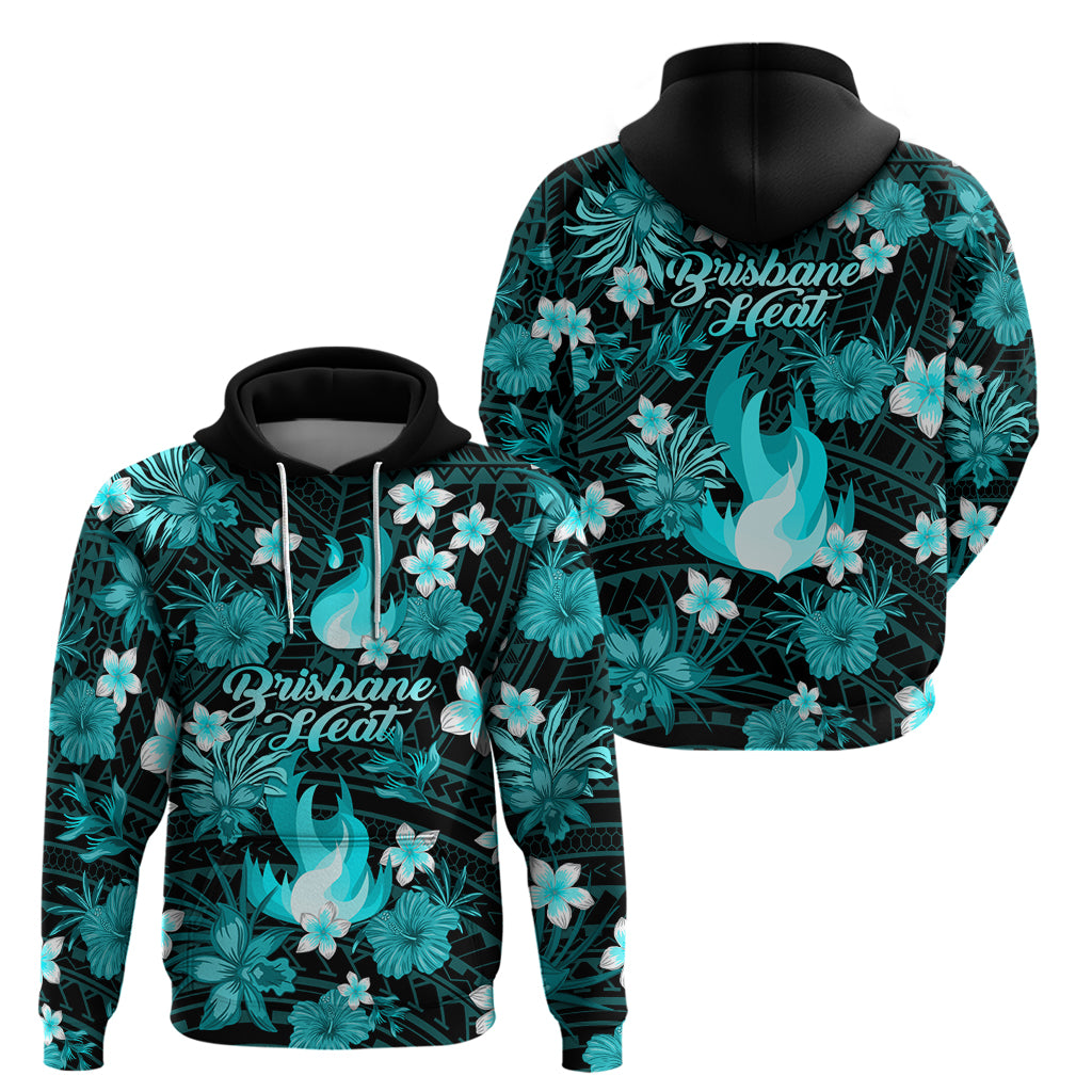 Australian Heat Cricket Hoodie Baeuty Pacific Hibiscus and Polynesian Pattern LT9 - Vibe Hoodie Shop