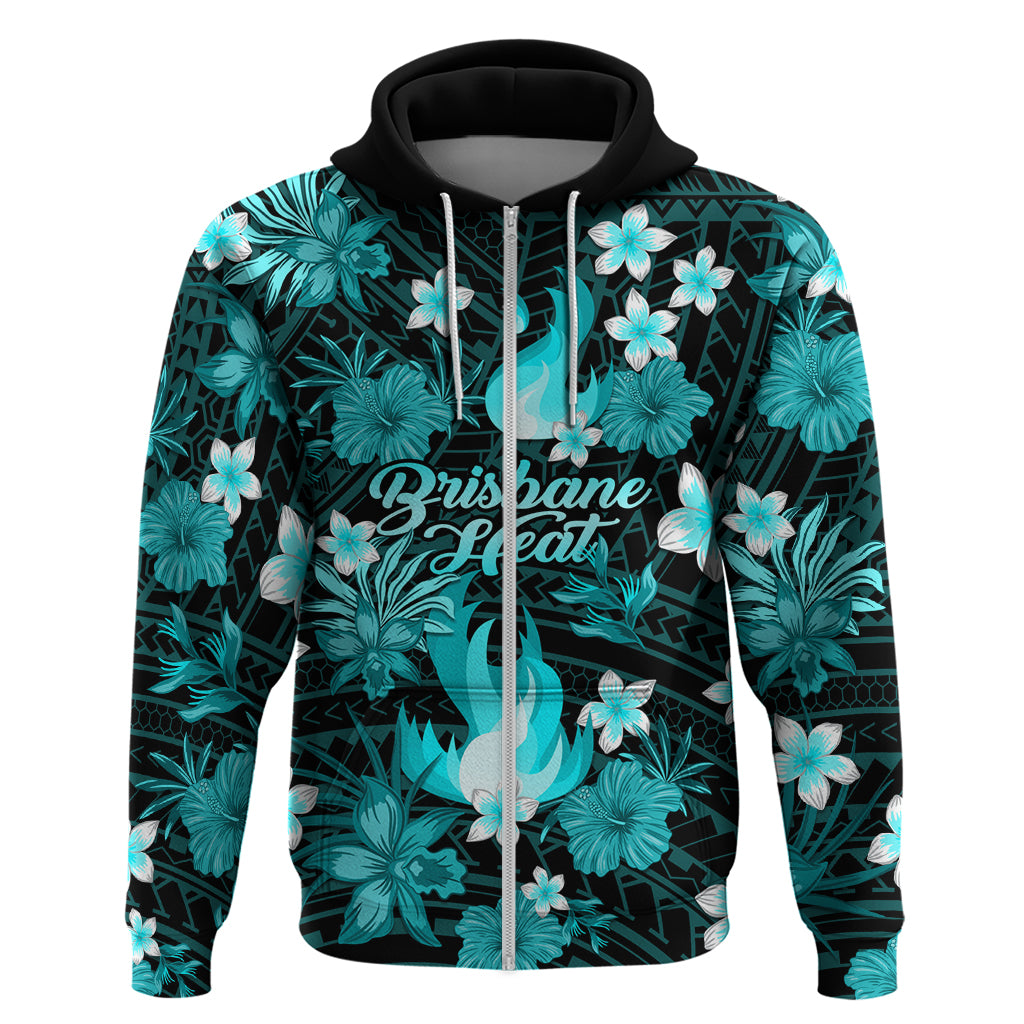 Australian Heat Cricket Hoodie Baeuty Pacific Hibiscus and Polynesian Pattern LT9 - Vibe Hoodie Shop