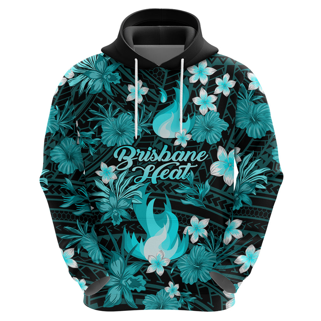 Australian Heat Cricket Hoodie Baeuty Pacific Hibiscus and Polynesian Pattern LT9 - Vibe Hoodie Shop