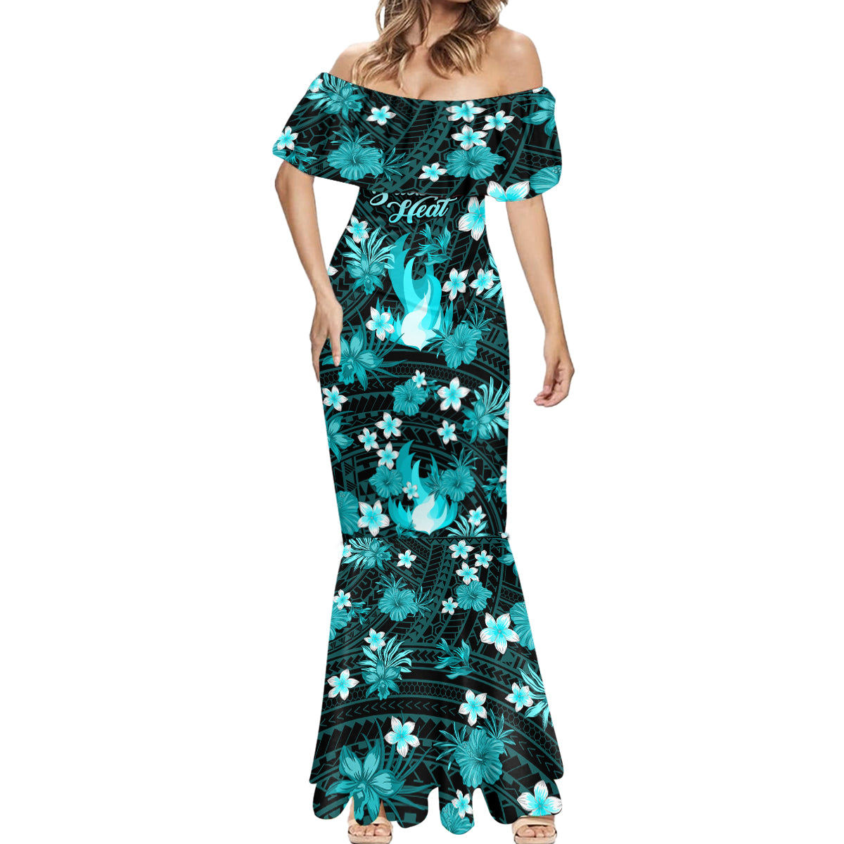 australian-heat-cricket-mermaid-dress-baeuty-pacific-hibiscus-and-polynesian-pattern