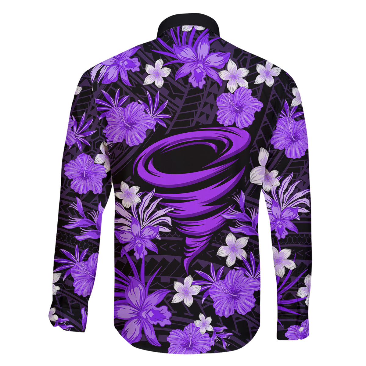 australian-hurricanes-cricket-family-matching-long-sleeve-bodycon-dress-and-hawaiian-shirt-baeuty-pacific-hibiscus-and-polynesian-pattern