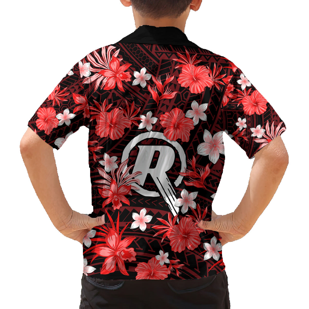 australian-renegades-cricket-family-matching-long-sleeve-bodycon-dress-and-hawaiian-shirt-baeuty-pacific-hibiscus-and-polynesian-pattern