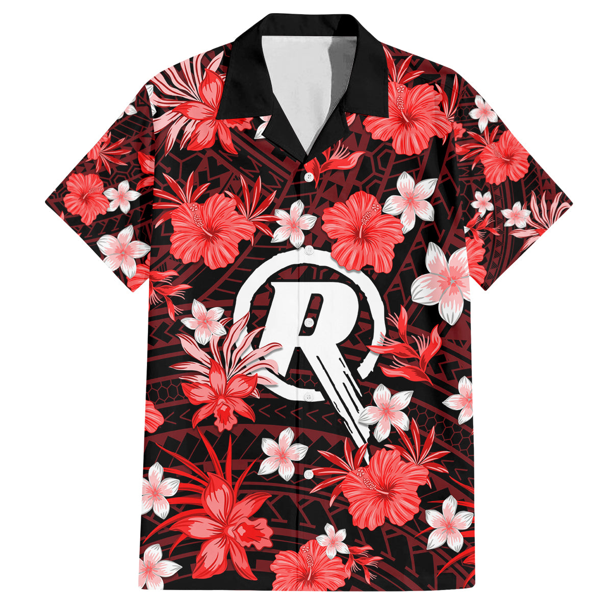 australian-renegades-cricket-family-matching-long-sleeve-bodycon-dress-and-hawaiian-shirt-baeuty-pacific-hibiscus-and-polynesian-pattern