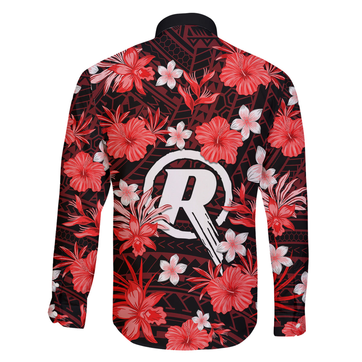 australian-renegades-cricket-family-matching-long-sleeve-bodycon-dress-and-hawaiian-shirt-baeuty-pacific-hibiscus-and-polynesian-pattern