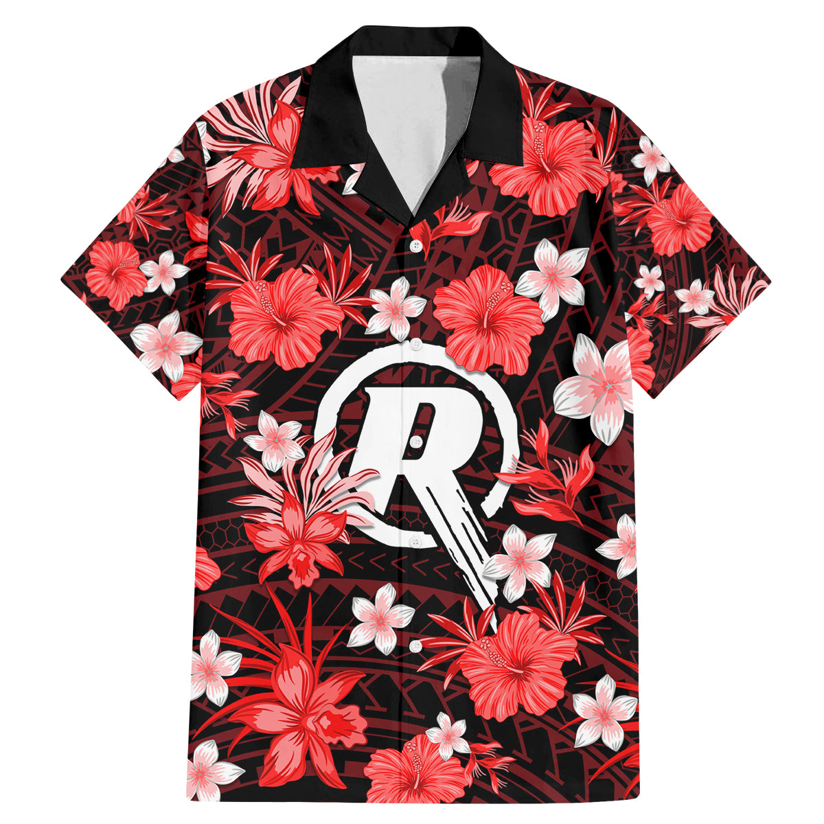 australian-renegades-cricket-family-matching-mermaid-dress-and-hawaiian-shirt-baeuty-pacific-hibiscus-and-polynesian-pattern