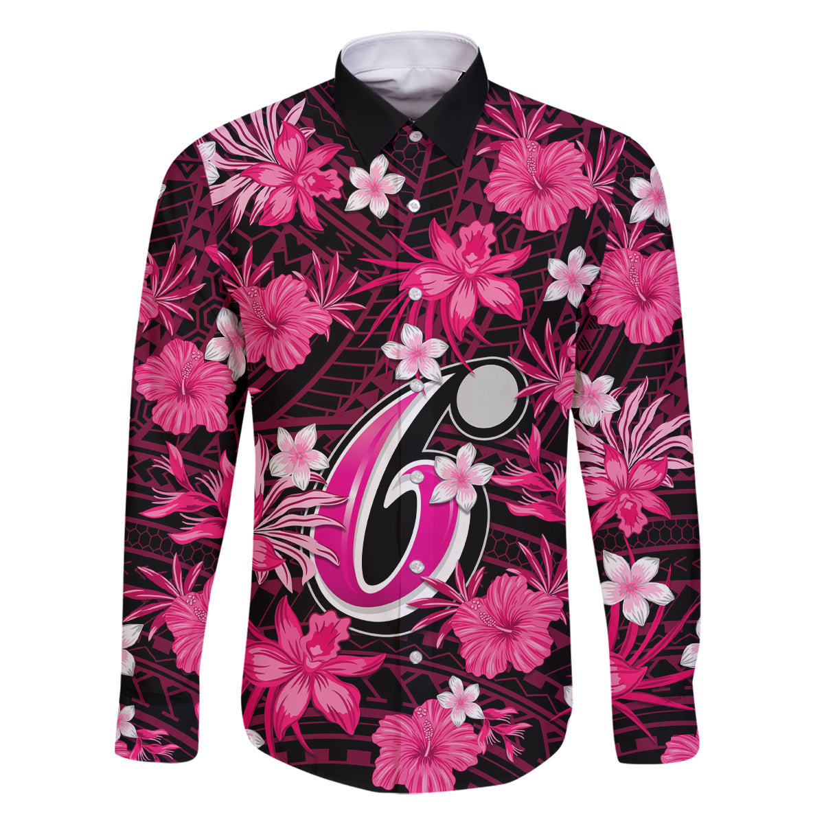 australian-sixers-cricket-family-matching-long-sleeve-bodycon-dress-and-hawaiian-shirt-baeuty-pacific-hibiscus-and-polynesian-pattern