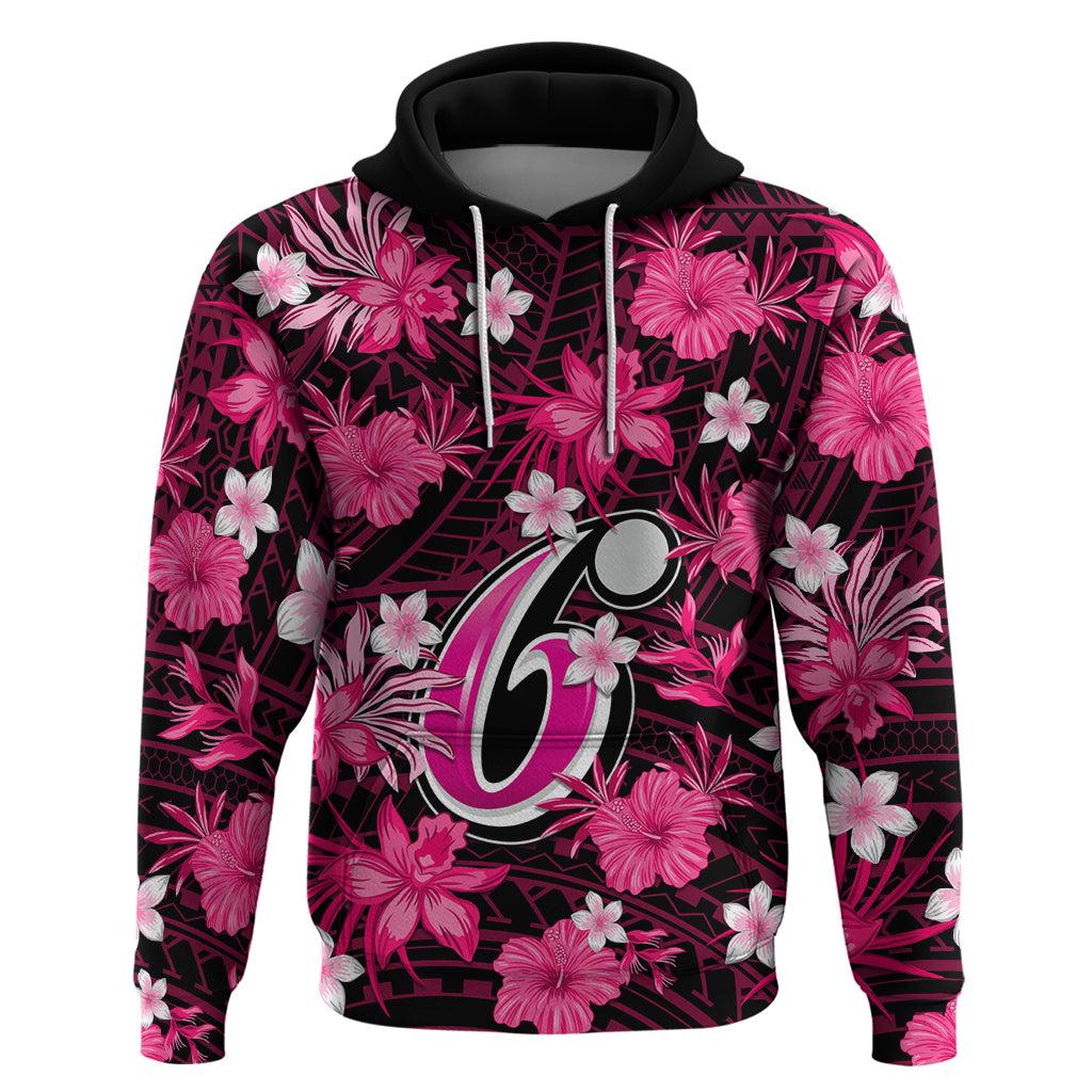Australian Sixers Cricket Hoodie Baeuty Pacific Hibiscus and Polynesian Pattern LT9 - Vibe Hoodie Shop