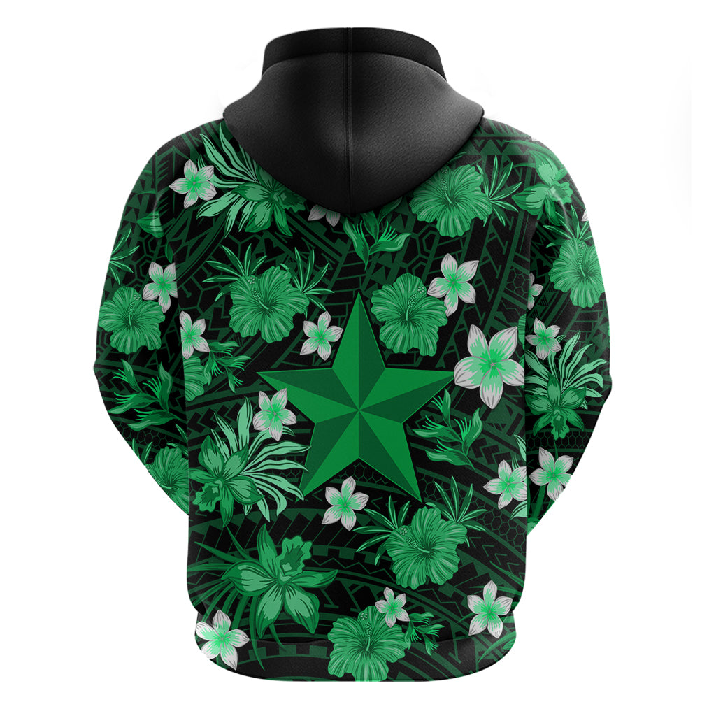 Australian Stars Cricket Hoodie Baeuty Pacific Hibiscus and Polynesian Pattern LT9 - Vibe Hoodie Shop