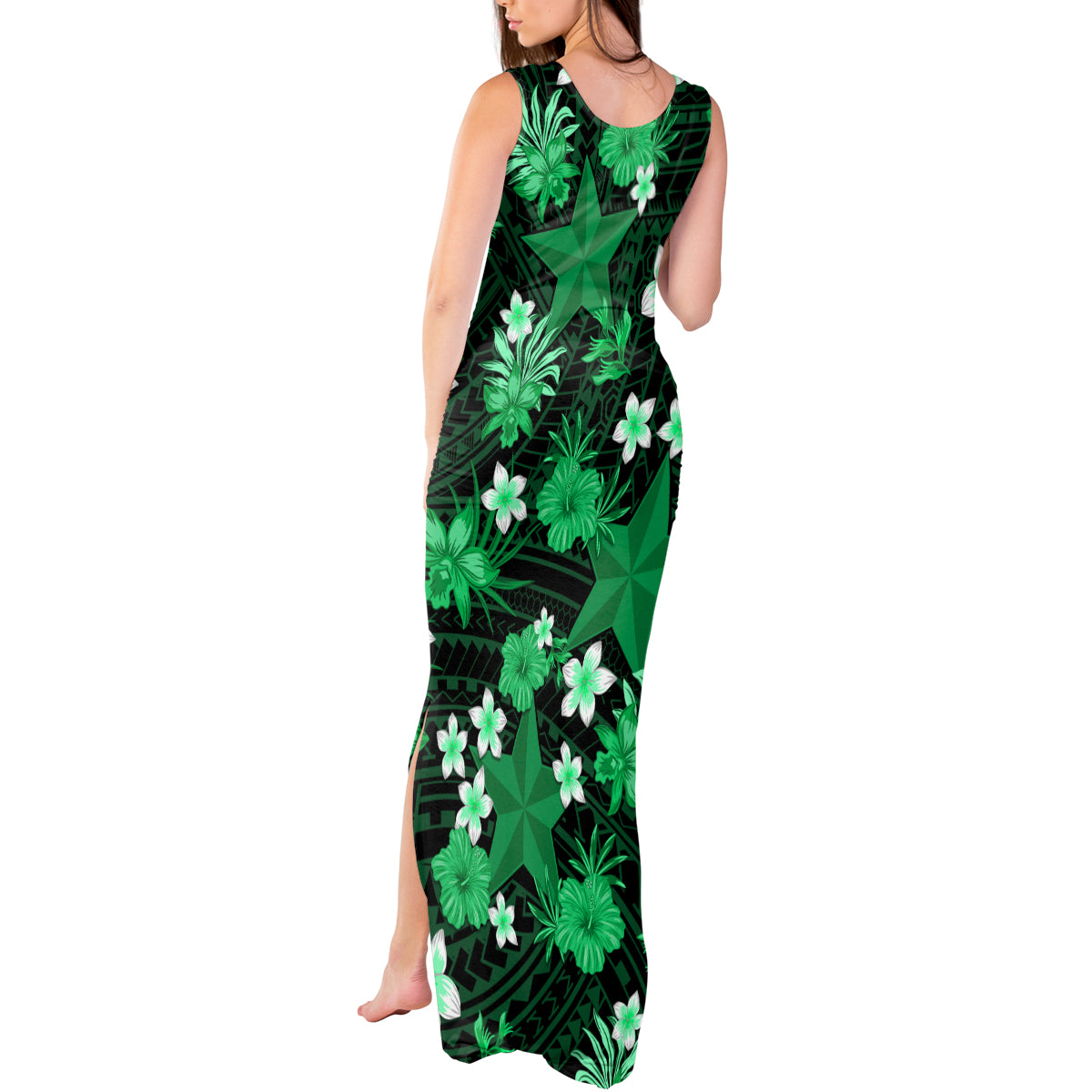 australian-stars-cricket-tank-maxi-dress-baeuty-pacific-hibiscus-and-polynesian-pattern