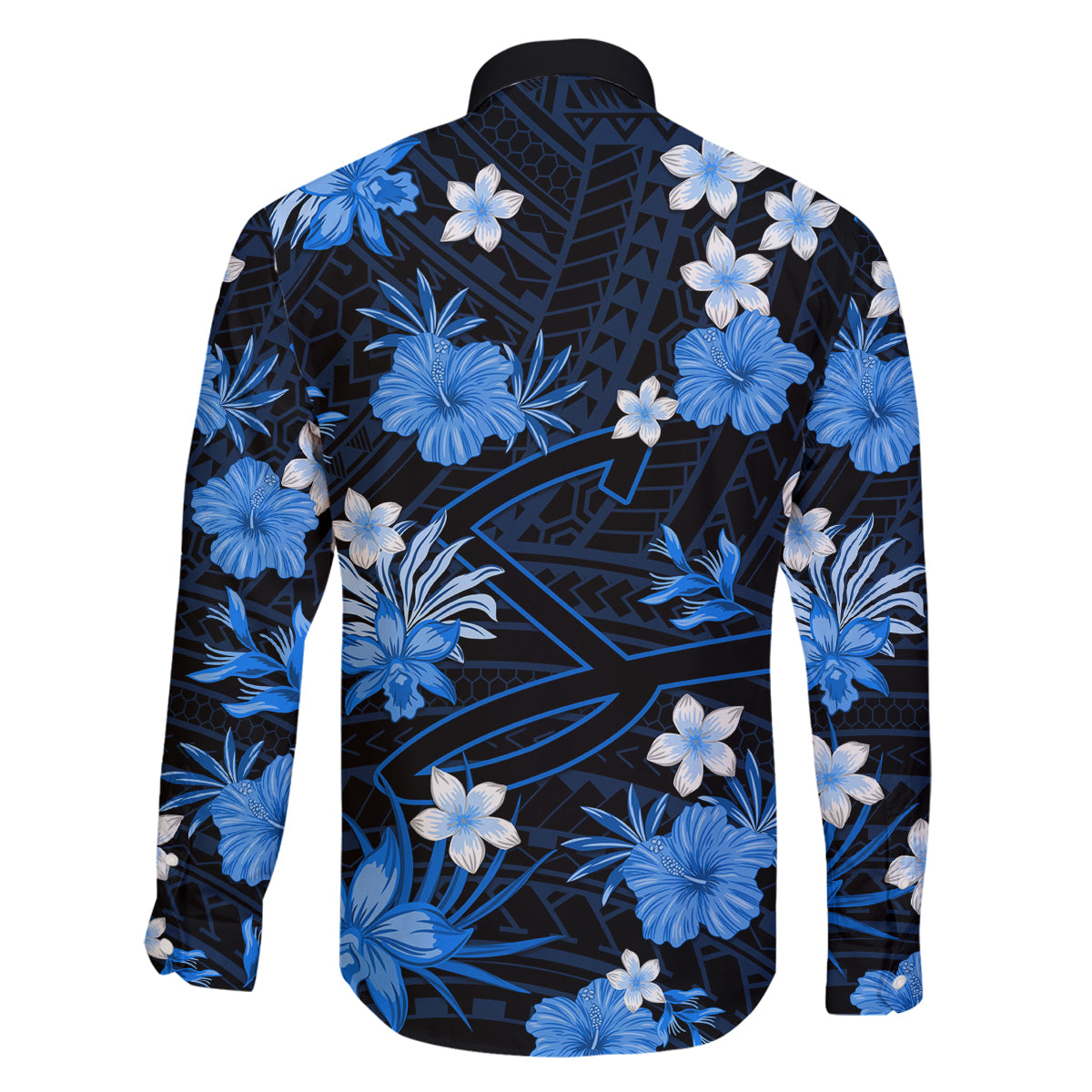 australian-strikers-cricket-family-matching-long-sleeve-bodycon-dress-and-hawaiian-shirt-baeuty-pacific-hibiscus-and-polynesian-pattern