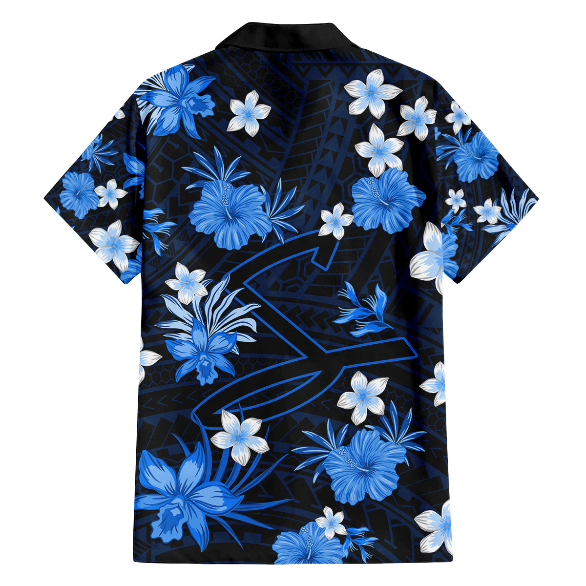 australian-strikers-cricket-family-matching-off-shoulder-short-dress-and-hawaiian-shirt-baeuty-pacific-hibiscus-and-polynesian-pattern