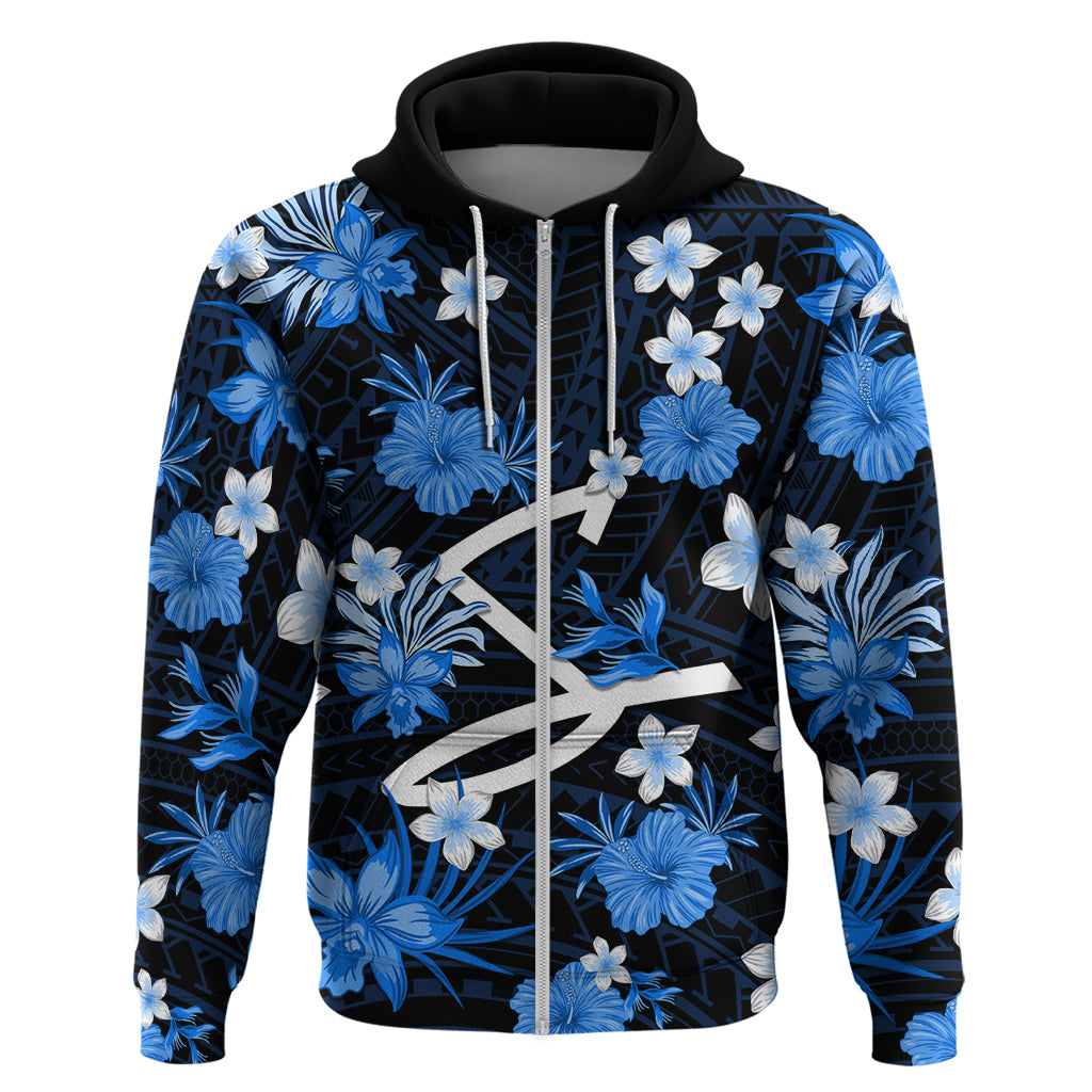 Australian Strikers Cricket Hoodie Baeuty Pacific Hibiscus and Polynesian Pattern LT9 - Vibe Hoodie Shop