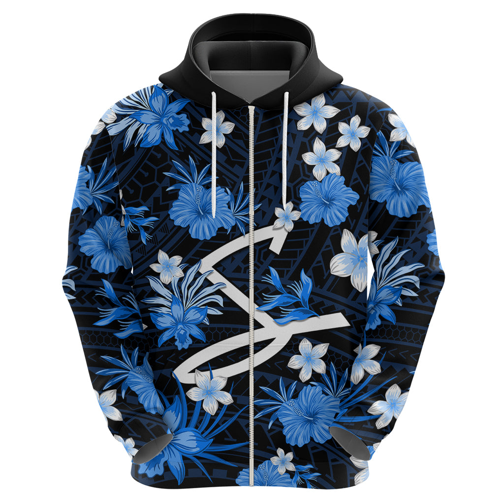 Australian Strikers Cricket Hoodie Baeuty Pacific Hibiscus and Polynesian Pattern LT9 - Vibe Hoodie Shop