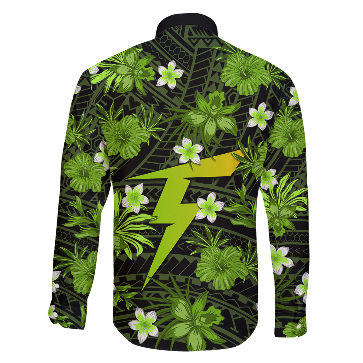 australian-thunder-cricket-family-matching-long-sleeve-bodycon-dress-and-hawaiian-shirt-baeuty-pacific-hibiscus-and-polynesian-pattern