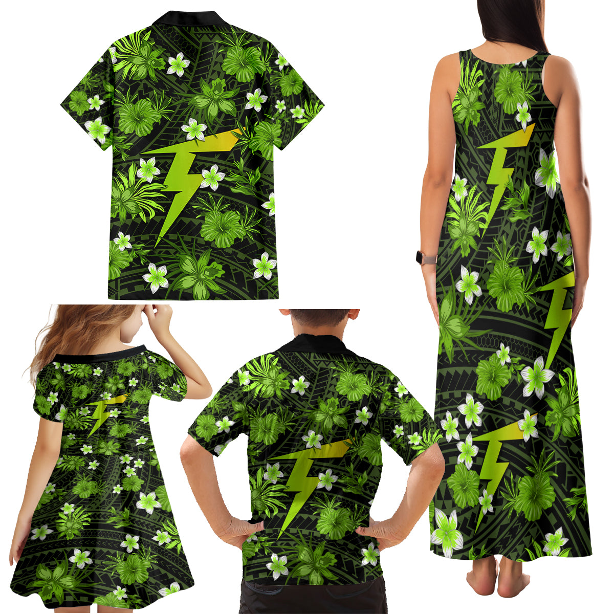 australian-thunder-cricket-family-matching-tank-maxi-dress-and-hawaiian-shirt-baeuty-pacific-hibiscus-and-polynesian-pattern