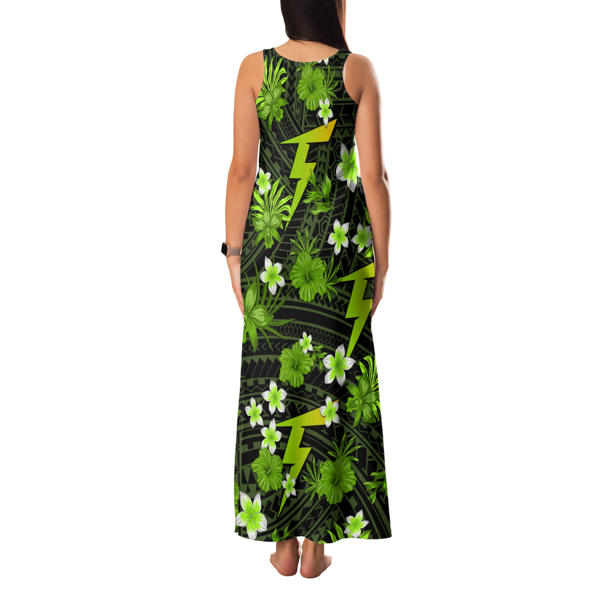 australian-thunder-cricket-family-matching-tank-maxi-dress-and-hawaiian-shirt-baeuty-pacific-hibiscus-and-polynesian-pattern