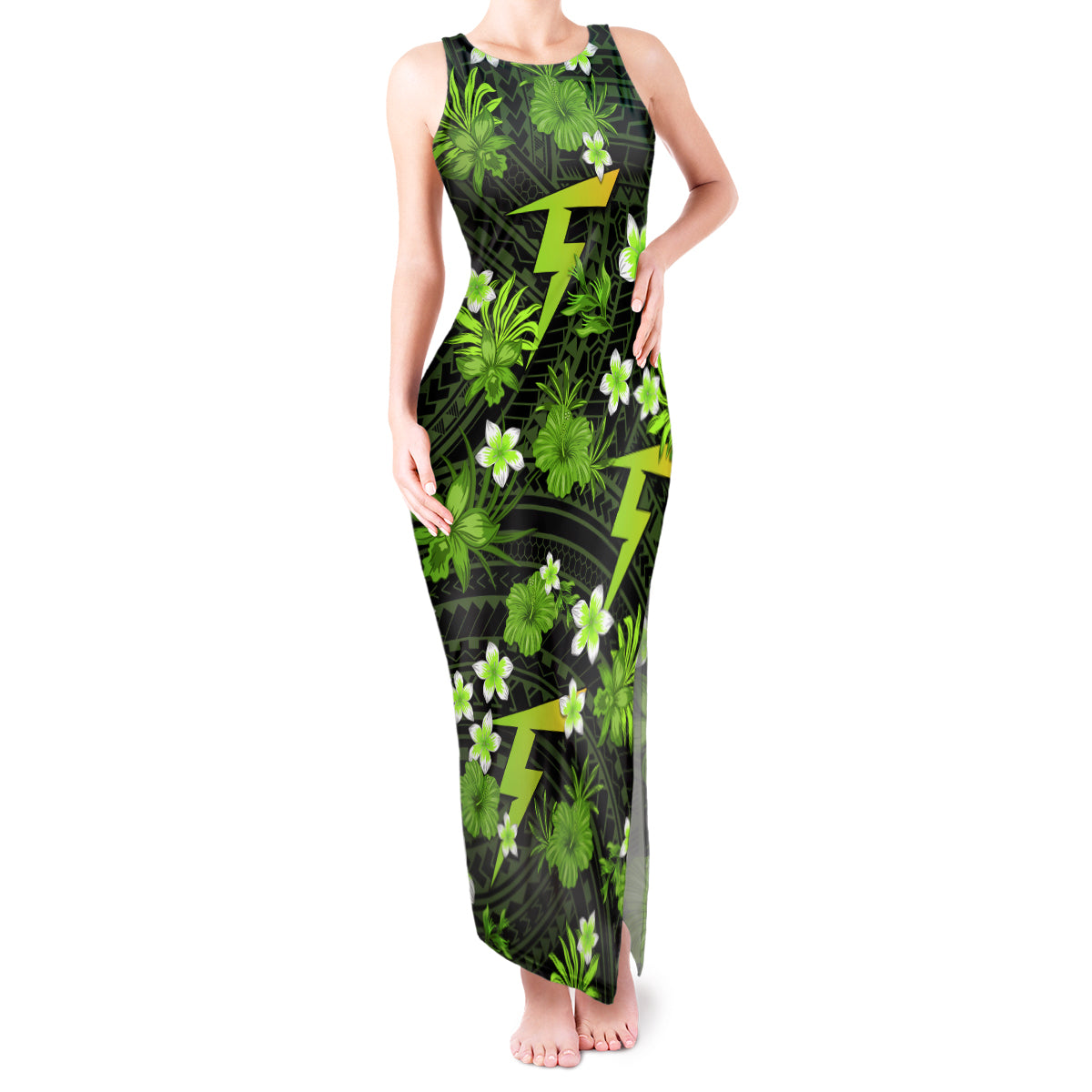 australian-thunder-cricket-tank-maxi-dress-baeuty-pacific-hibiscus-and-polynesian-pattern