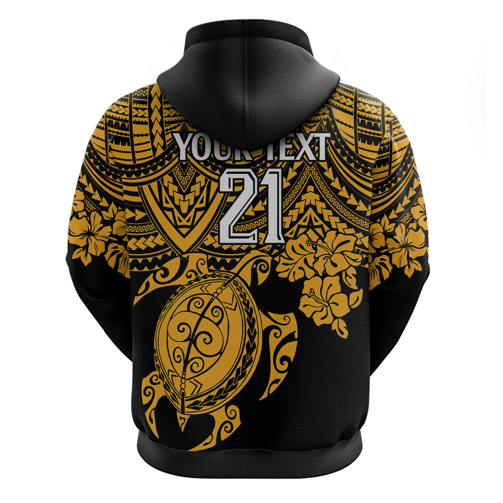 Custom Australia Matildas Hoodie Hibiscus and Turtle With Polynesian Pattern LT9 - Vibe Hoodie Shop