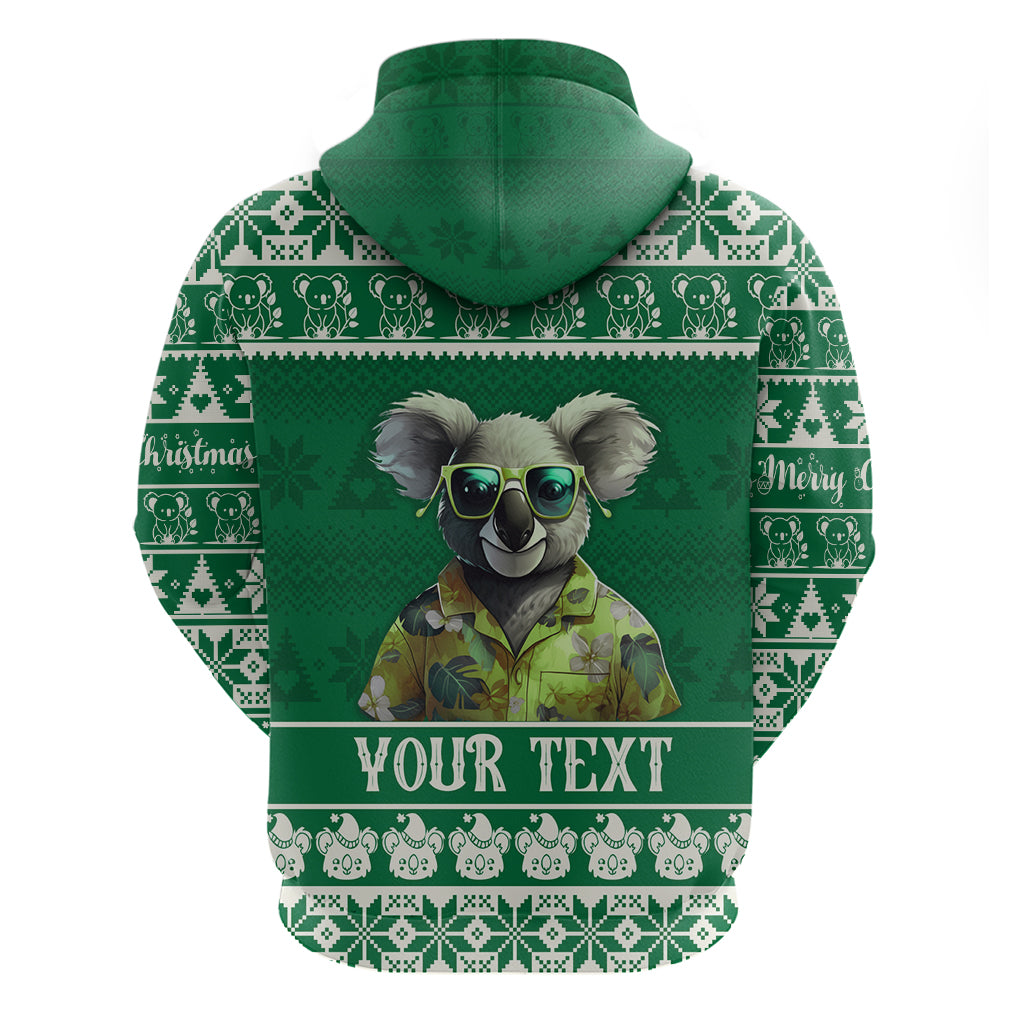 Personalised Australia Koala Christmas Hoodie Santa Koala Stay Cool LT9 - Vibe Hoodie Shop