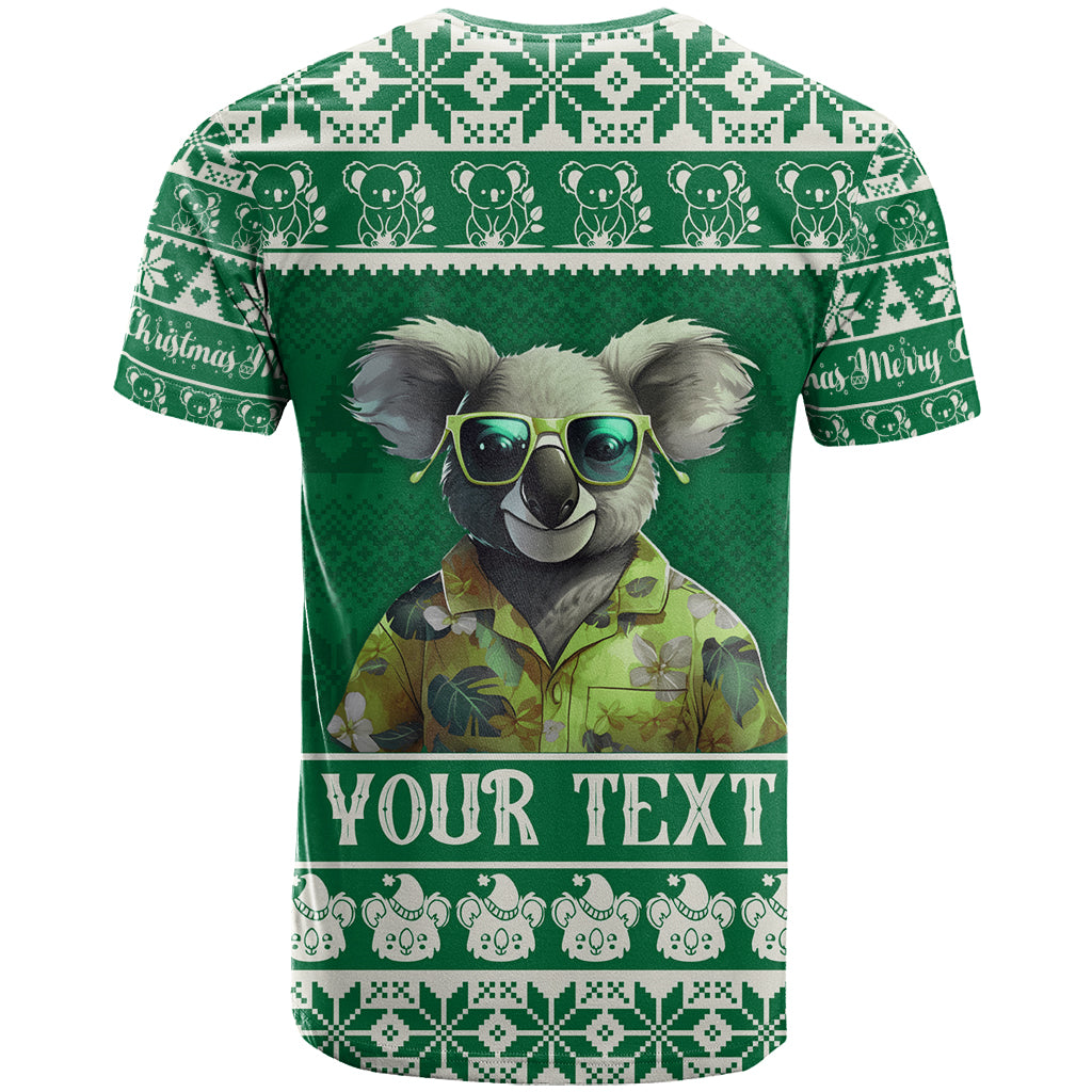 Personalised Australia Koala Christmas T Shirt Santa Koala Stay Cool LT9 - Vibe Hoodie Shop